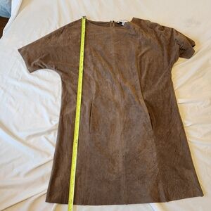 Cupcakes And Cashmere Women’s Brown Faux Suede Mini Dress Size XSmall